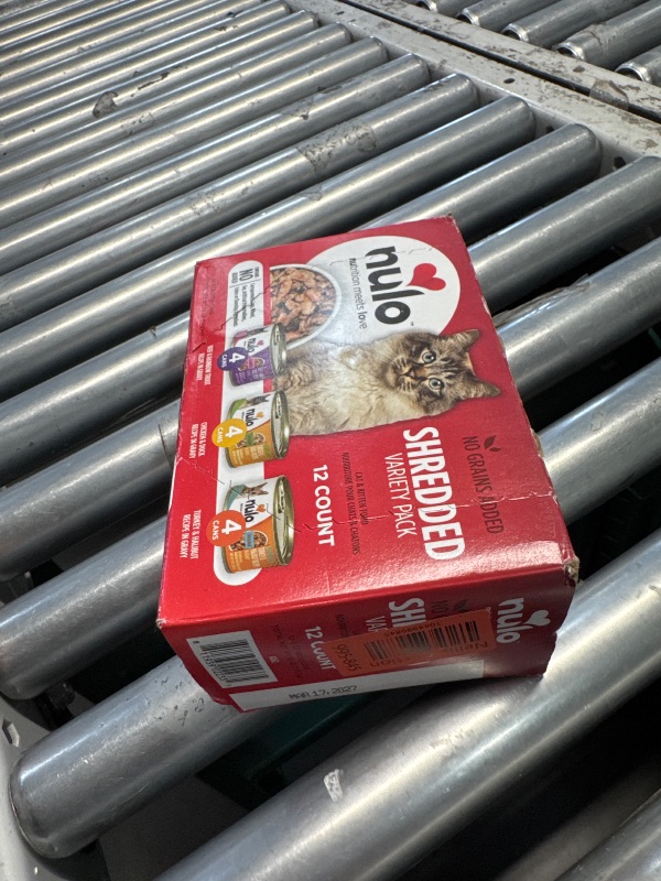 Photo 1 of ***(NON REFUNDABLE/ NO RETURNS OR REFUNDS)******Best By : March 17, 2027***  
Nulo Freestyle Variety Flavors Shredded Wet Canned Cat Food, 3 Ounce (Pack of 12)