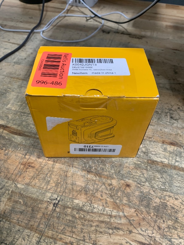 Photo 1 of 200W Portable Power Inverter for DeWALT 20V,Ecarke Outdoor Generato Battery Converter with 2 USB&LED&AC Battery Powered Outlet,Convert DC 18V/20V to AC 110V-120V Portable Power Station(Tool Only)