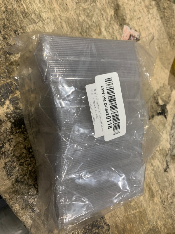 Photo 1 of 100 Pack 3"x4" Hard Plastic Card Sleeves Top Loaders for Cards, Baseball Card Protectors Hard Plastic, for Baseball Card, Game Cards, Trading Card, and So on