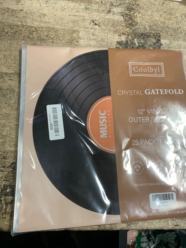 Photo 1 of 25ct Gatefold Vinyl Outer Sleeves - 12 Inch Record Protective Sleeves, Premium Gatefold Sleeves for Album Cover, Vinyl Sleeves for LP Record Storage, Instantly View Artwork, Crystal Clear 4 Mil Thick