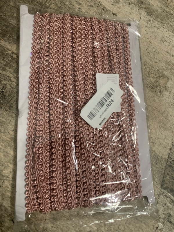 Photo 1 of BEL AVENIR Braid Trim 1/2 inch 13.6 Yards French Gimp Basic Sewing Polyester DIY Crafts Costume Home Decorative (Pink)