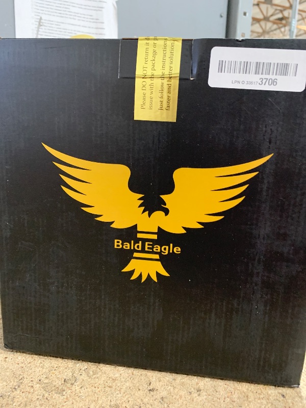 Photo 1 of Bald Eagle Cigar Humidor, Handmade Box with Humidifier Hygrometer, Cedar Wood Glass Top Case with Accessories Drawer, Hold 30-35 Cigars