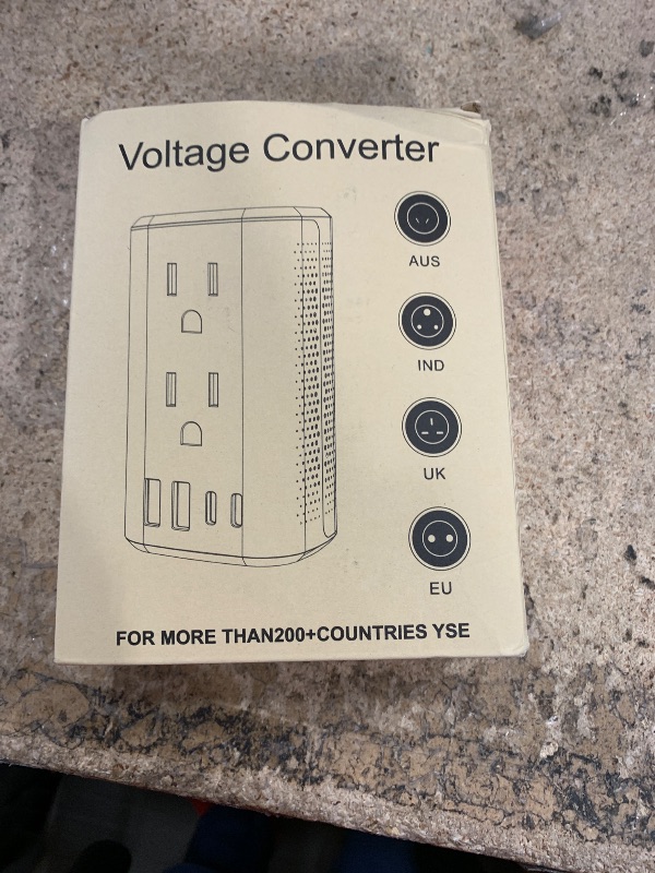 Photo 1 of 2000W Voltage Converter 220V to 110v for Europe Travel, Universal Plug Adapter (Type AV/B/C/E/F/G/I/J/N) witrOverload Protection,Compact Design for Hair Dryers, Curling lrons Laptops & Appllances