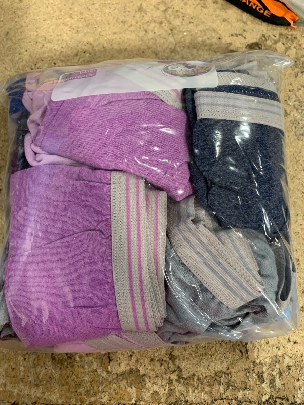 Photo 1 of (BAGGED) Fruit of the Loom Women's Eversoft Cotton Underwear Multipacks, Tag Free & Breathable, Available in Plus Size, Brief-Grey/Pink/Blue, 9