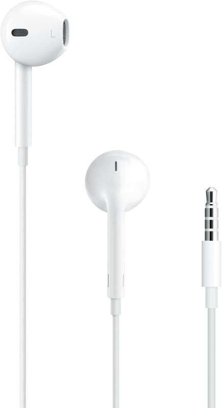 Photo 1 of Apple EarPods Headphones with Aux connecters, Wired Ear Buds with Built-in Remote to Control Music, Phone Calls, and Volume