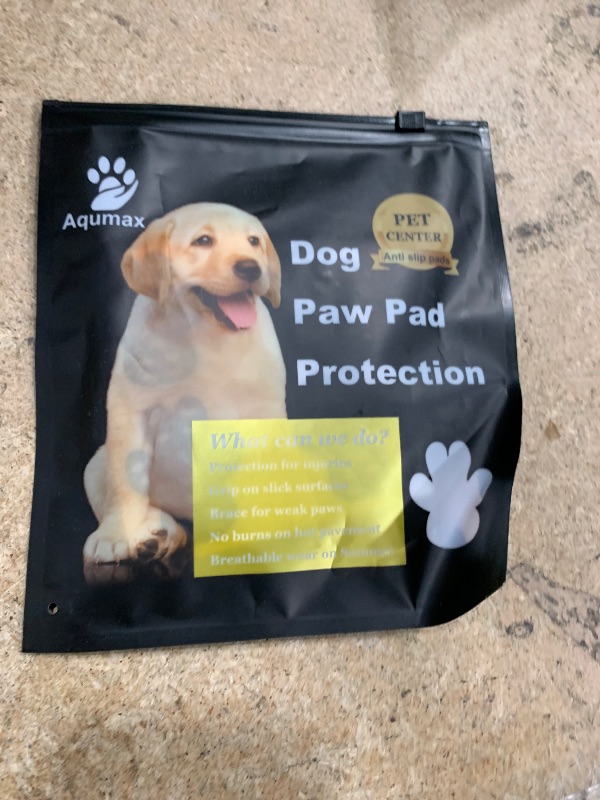Photo 1 of Aqumax Dog Anti Slip Paw Grips Traction Pads,Dog Feet Stickers with Stronger Adhesive,Paw Protection in Summer Hot Pavement,for Slippery Floors,Essentials for Senior Dogs, S Black