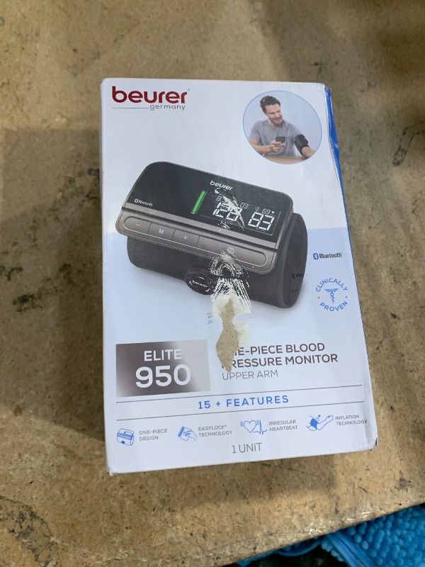 Photo 1 of Beurer BM81 easyLock Automatic Upper Arm Blood Pressure Monitor, Fully Electronic Smart Cuff Without Cables, Gentle Striction Plus Fast Measurement, Bluetooth, 240 Memory Sets