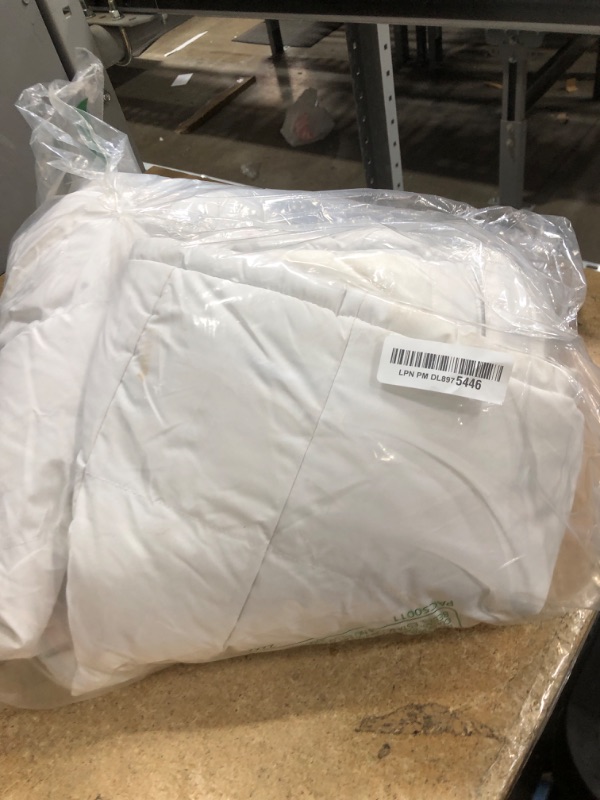Photo 1 of (DIRTY) (LARGE) (BAGGED) Pursky Women's Short Hooded Jacket Winter Thicken Warm Down Alternative Puffy Maternity Coat White L