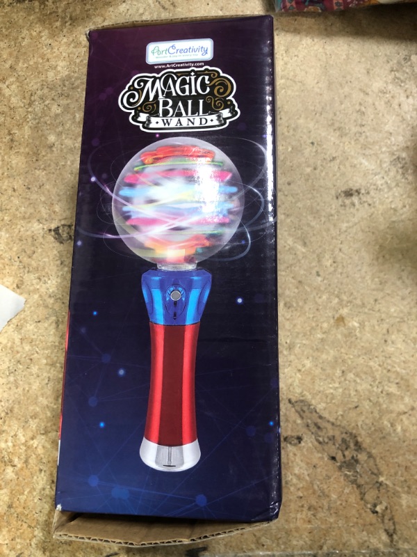 Photo 1 of ArtCreativity Light Up Magic Ball Toy Wand for Kids - Spinning Lights & Colors - Fun Gift, Easter Basket Stuffers for Toddler, Party Entertainment, Autism Sensory Rooms, Classroom Prizes
