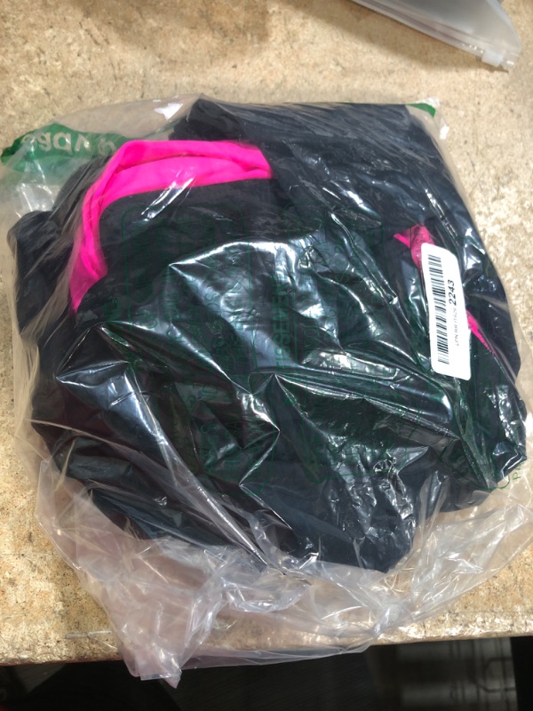 Photo 1 of Blooming Jelly Womens One Piece Bathing Suits Tummy Control Swimsuit Modest Slimming 2025 Swimdress (M, Black Pink)