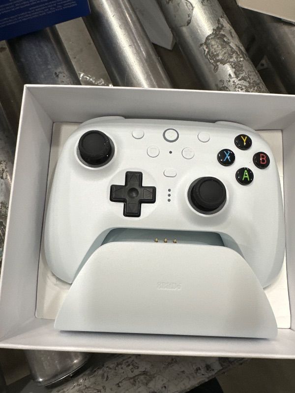 Photo 1 of 8BitDo Ultimate 2 Wireless Controller for Windows & Android, Gaming Controller with TMR Joysticks, Switchable Hall Effect/Tactile Triggers, RGB Fire Ring, 8Speed Wireless Tech, White