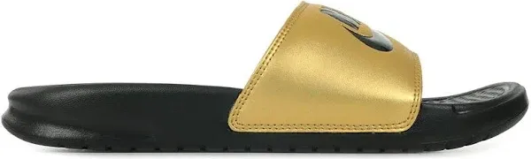 Photo 1 of gold black nike sandals size 10