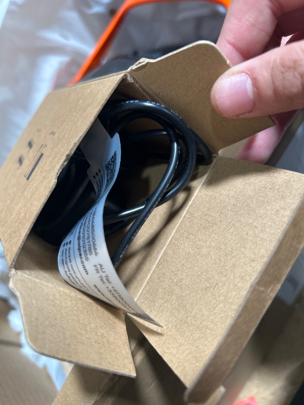 Photo 1 of (USED/FAIR) (UNABLE TO TEST FULLY) Gosvor Cordless Robotic Pool Cleaner, Lasts 90 Min, Automatic Vacuum for Above-Ground Pools up to 860 Sq.ft, Portable, Self-Parking, Orange