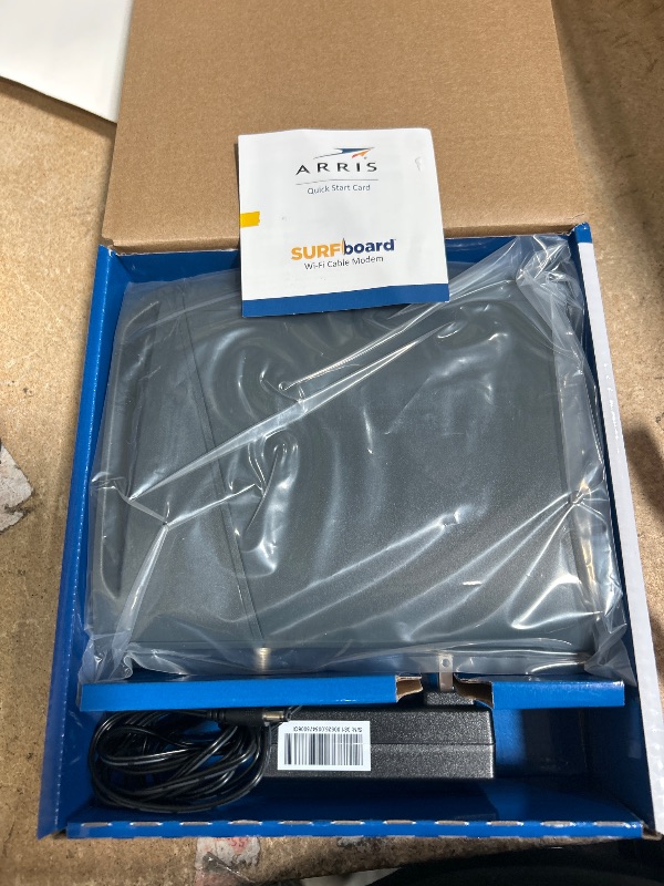 Photo 1 of ARRIS (G34) - Cable Modem Router Combo - Fast DOCSIS 3.1 Gigabit WiFi 6 (AX3000), Approved for Comcast Xfinity, Cox, Spectrum & More, 1 Gbps Max Internet Speeds