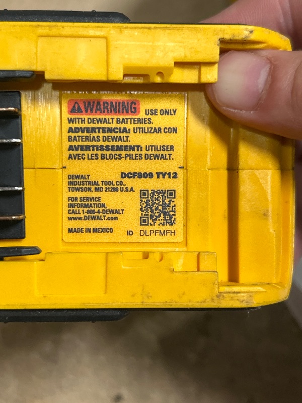 Photo 1 of DEWALT 20V MAX XR Impact Driver, Brushless, 1/4", 3-Speed, Bare Tool Only (DCF845B)