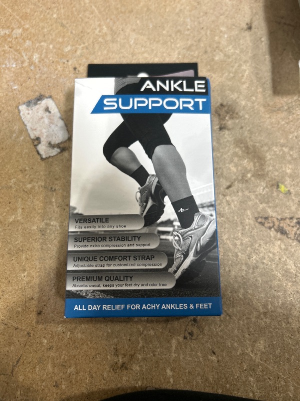 Photo 1 of ABIRAM Foot Sleeve (Pair) with Compression Wrap, Ankle Brace For Arch, Ankle Support, Football, Basketball, Volleyball, Running, For Sprained Foot, Tendonitis, Plantar Fasciitis
