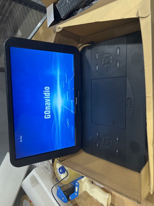 Photo 1 of 17.6" Portable Blu Ray DVD Player with 15.4" Screen, HDMI Input/Output, Sync Screen, 5 Hours Playing Time, 1080P MP4 MKV Video, Surround Audio, USB SD
