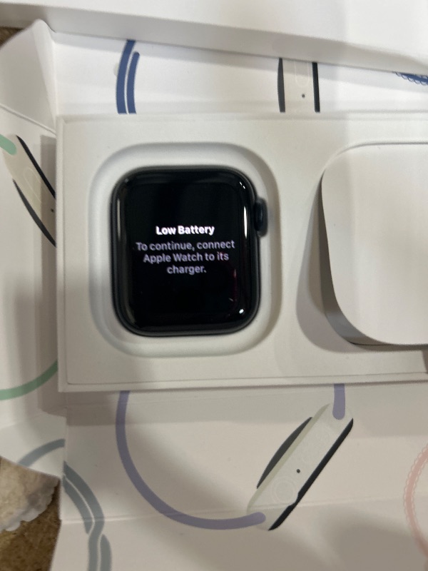 Photo 1 of Apple Watch SE (2nd Gen) [GPS 44mm] Smartwatch with Midnight Aluminum Case with Midnight Sport Band M/L. Fitness and Sleep Trackers, Crash Detection, Heart Rate Monitor, Retina Display