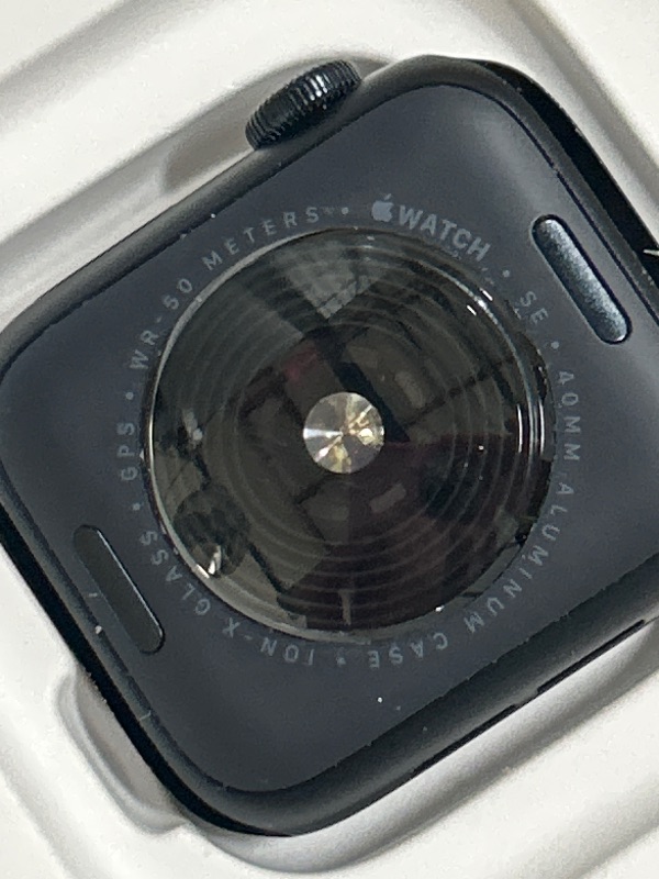 Photo 1 of Apple Watch SE (2nd Gen) [GPS 40mm] Smartwatch with Midnight Aluminum Case with Midnight Sport Band S/M. Fitness and Sleep Trackers, Crash Detection, Heart Rate Monitor, Retina Display