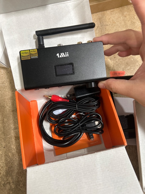 Photo 1 of 1Mii DS700 HiFi Bluetooth Audio Transmitter Receiver for TV, Long Range Wireless Adapter with Audiophile DAC, LDAC, aptX HD/LL, LCD Display, Optical Coaxial RCA Audio Interface