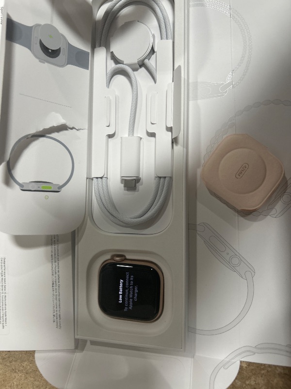 Photo 1 of Apple Watch Series 10 [GPS 42mm case] Smartwatch with Rose Gold Aluminium Case with Plum Sport Loop. Fitness Tracker, ECG App, Always-On Retina Display, Carbon Neutral