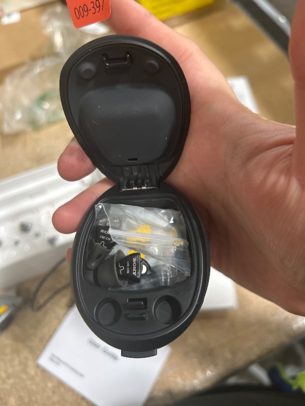 Photo 1 of Sony CRE-C10 Self-Fitting OTC Hearing Aids for Mild to Moderate Hearing Loss, Prescription-Grade Sound Quality, Compact Virtually Invisible Design, Customizable App, and Replaceable Batteries, Black