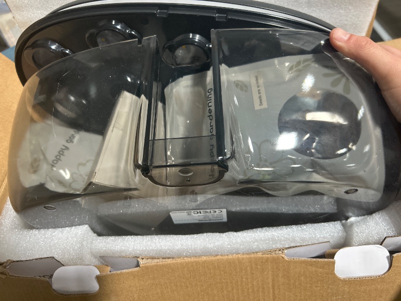 Photo 1 of Ahopegarden Indoor Garden Hydroponics Growing System: 12 Pods Plant Germination Kit Garden Kit Growth Lamp Countertop with LED Grow Light Hydrophonic Planter Grower Harvest Vegetable Lettuce