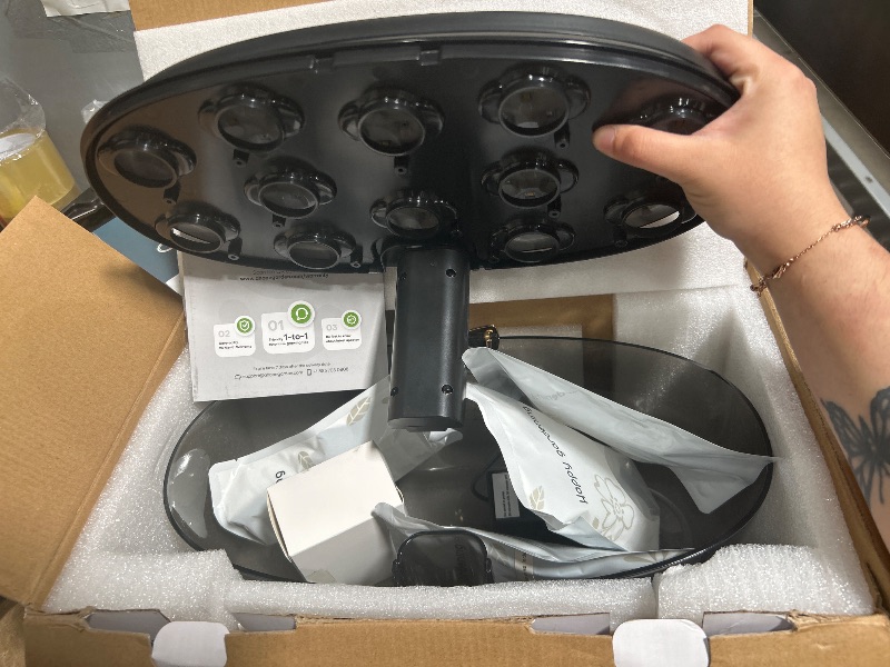 Photo 1 of Ahopegarden Indoor Garden Hydroponics Growing System: 12 Pods Plant Germination Kit Garden Kit Growth Lamp Countertop with LED Grow Light Hydrophonic Planter Grower Harvest Vegetable Lettuce