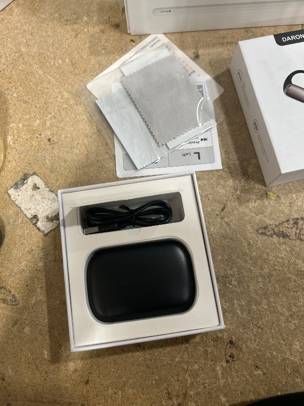 Photo 1 of DARONGFENG Open Ear Wireless Bluetooth Headphones, Pain-Free Air Conduction Ear Buds with LED Digital Display Charging Case, Sweat Resistant for Running, Safe Driving, and Extended Daily Use