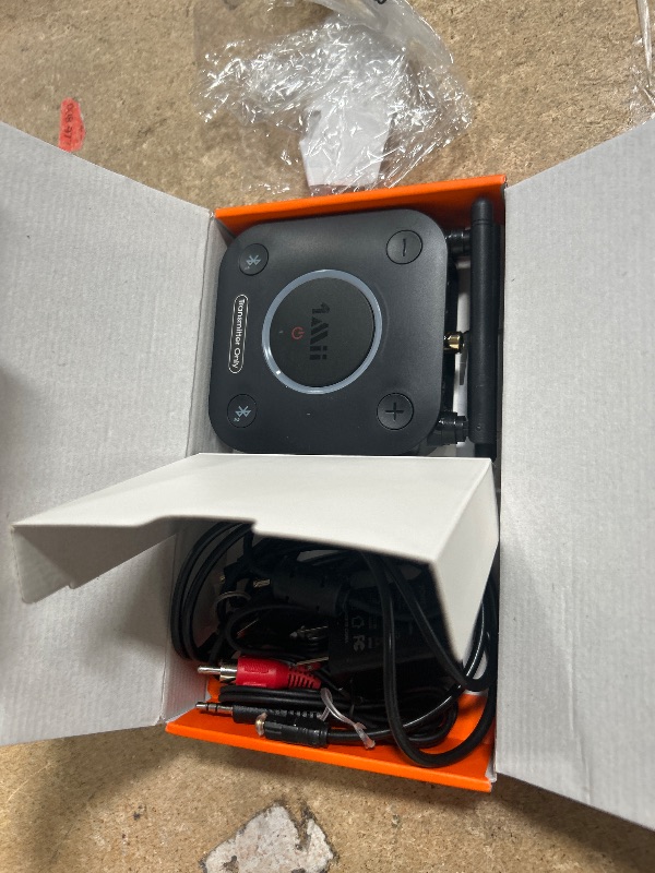Photo 1 of 1Mii B06TX Bluetooth 5.2 Transmitter for TV to Wireless Headphone/Speaker, Bluetooth Adapter for TV w/Volume Control, AUX/RCA/Optical/Coaxial Audio Inputs, Plug n Play, aptX Low Latency & HD