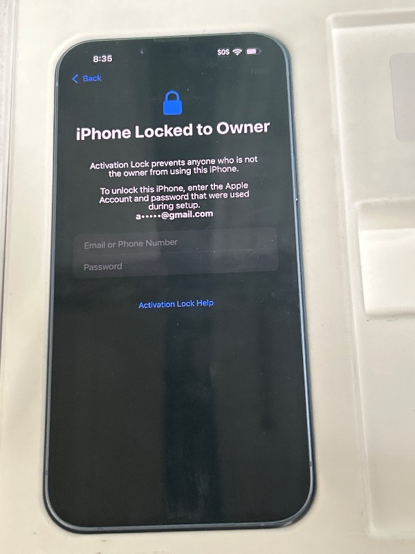 Photo 1 of *** LOCKED TO PREVIOUS OWNER ***Apple iPhone 15 Plus, 128GB, Blue