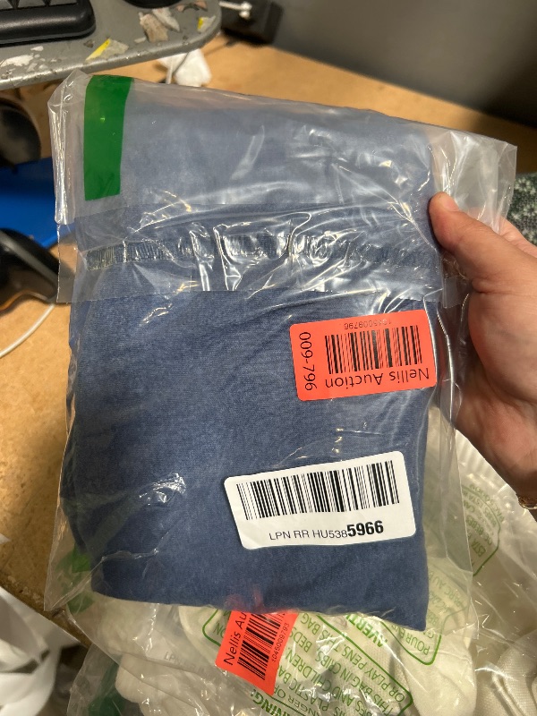 Photo 1 of Amazon Essentials Long Sleeve Shirt for Men, Regular-Fit Henley, Available in Big & Tall, Blue Heather, Large