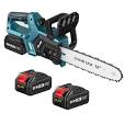 Photo 1 of Seesii Chainsaw Cordless 12-inch, Electric HandHeld Chain Saw, 12-in Portable Chainsaw Battery Powered Saws for Trees Wood Cutting, 2 * 4.0Ah Battery and Charger Included, CH1200+
