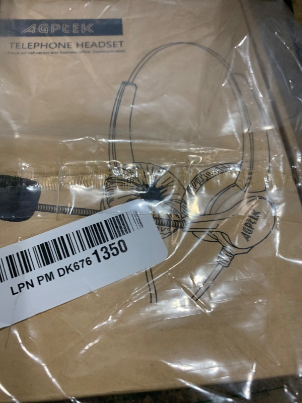 Photo 1 of AGPTEK Hands-Free Call Center Noise Cancelling Corded Binaural Headset Headphone with 4-Pin RJ9 Crystal Head and Mic Microphone for Desk Phone - Telephone Counselling Services, Insurance, Hospitals