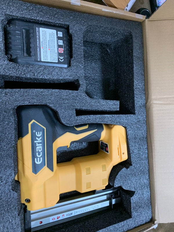 Photo 1 of 18Gauge Brad Nailer for Dewalt 20V Max Battery: 18Ga Nail Gun with 1000 Nials - Portable Professional Heavy Duty Punch Framing Nailer Gun,Nail Point Tools for Wood Workpieces For DIYer