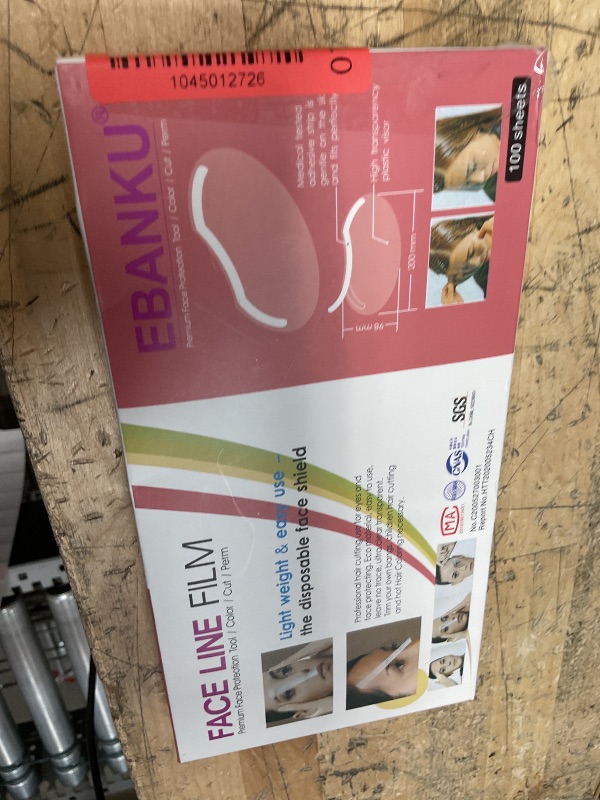 Photo 1 of 100 PCS Microblading Makeup Shower Face Shields Visors, Disposable Face Shields Masks for Hairspray Salon Supplies and Eyelash Extensions Eye Eyelid Surgery Aftercare