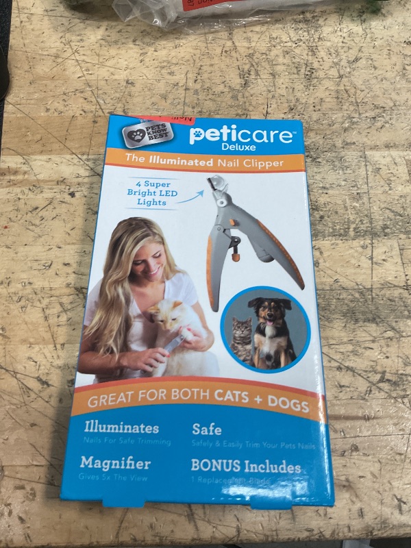 Photo 1 of Allstar Innovations PetiCare LED Light Pet Nail Clipper- Great for Trimming Cats & Dogs Nails & Claws, 5X Magnification That Doubles as a Nail Trapper, Quick-Clip, Steel Blades