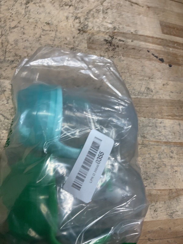 Photo 1 of Amazon Brand - Mama Bear Silicone Weighted Straw Sippy Cup, 9 Ounces, Pack of 2, Blue/Green