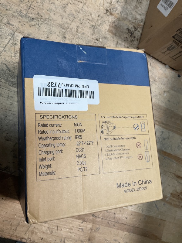 Photo 1 of 2025 Upgraded for Tesla Supercharger to CCS1 Charger Adapter, Max 500A 1000V Fast Charge NACS to CCS Electric Vehicle Charging Adapter Compatible with Tesla Supercharger, Fit for Rivian,Ford,GM EVs