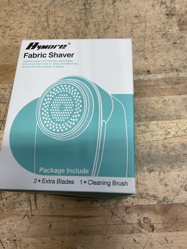 Photo 1 of ***MISSING POWER CORD*** Bymore Fabric Shaver, Lint Shaver, Lint Remover Defuzzer Sweater Shaver for Clothes and Furniture(6-Leaf Blades,65mm Mesh,2 Blades Extra)