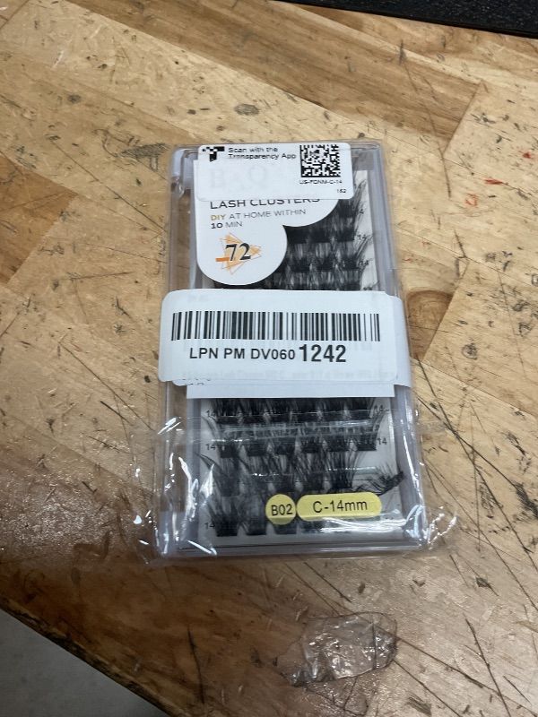 Photo 1 of B&Qaugen Lash Clusters B02 C Curl 14 mm DIY Eyelash Extensions 72 Clusters Lashes C D Curl Individual Lashes Eyelash Clusters Extensions Individual Lashes Cluster DIY at Home (B02,14 mm)