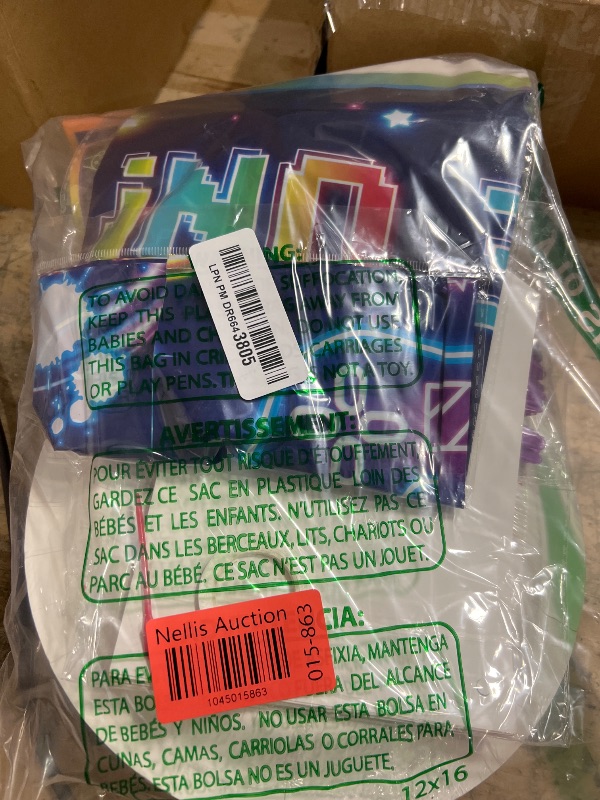 Photo 1 of 142pcs Video Game Birthday Decorations Gamer Party Tableware Video Game On Themed Plates Napkins Cups Tablecloth Banner for Boys Girls Neon Gaming Party Favors Supplies