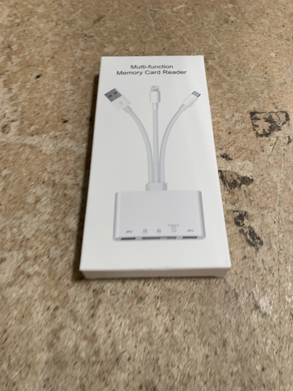 Photo 1 of 5-in-1 Memory Card Reader, USB OTG Adapter & SD Card Reader for i-Phone/i-Pad, USB C and USB A Devices with Micro SD & SD Card Slots, Supports SD/Micro SD/SDHC/SDXC/MMC