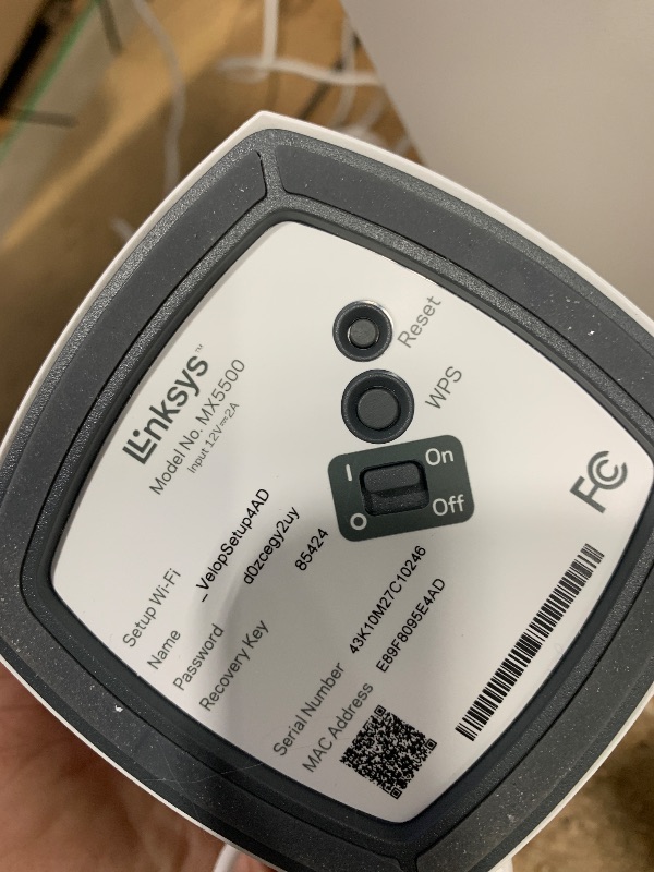 Photo 1 of *POWERS ON* Linksys MX5502 Atlas Pro 6 Wi-Fi 6 Dual-Band Mesh System (2 Pack)