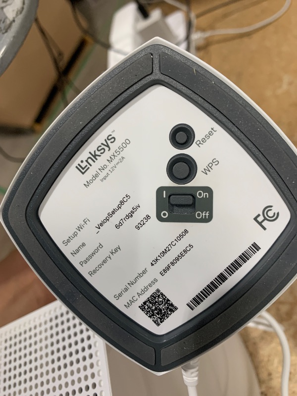 Photo 1 of *POWERS ON* Linksys MX5502 Atlas Pro 6 Wi-Fi 6 Dual-Band Mesh System (2 Pack)