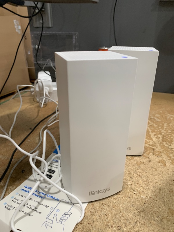Photo 1 of *POWERS ON* Linksys MX5502 Atlas Pro 6 Wi-Fi 6 Dual-Band Mesh System (2 Pack)