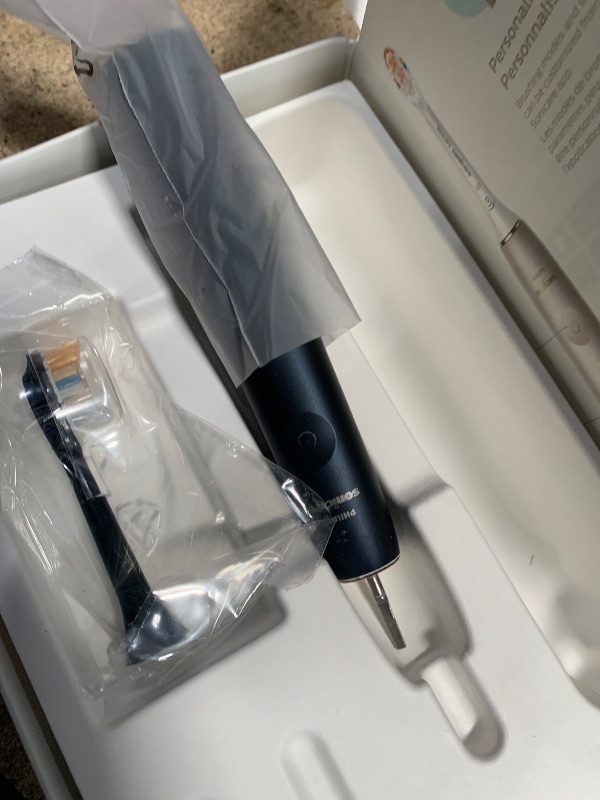 Photo 1 of *MISSING PARTS* Philips Sonicare 9900 Prestige Rechargeable Electric Power Toothbrush with SenseIQ, Midnight, HX9990/12