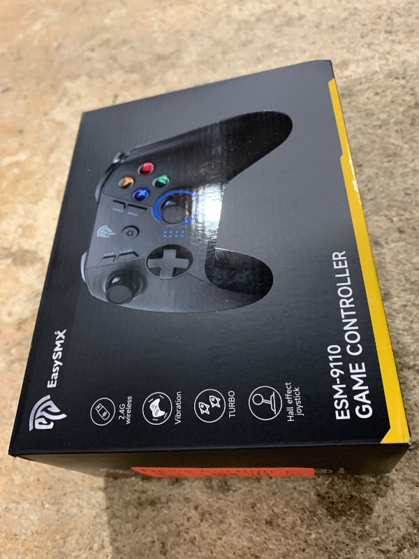 Photo 1 of EasySMX Wireless Gaming Controller for Windows PC/Steam Deck/PS3/Android TV BOX, Dual Vibrate Plug and Play Gamepad Joystick with 4 Customized Keys, Battery Up to 14 Hours, Work for Nintendo Switch