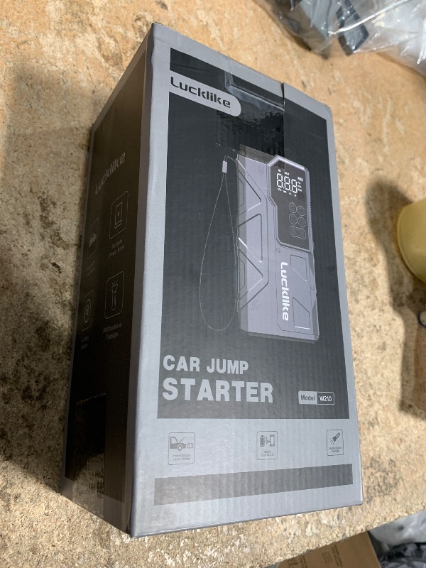 Photo 1 of ?New? Lucklike Jump Starter with Air Compressor, 4000A Portable Car Battery Jumper Starter Pack for 10L Gas and 8L Diesel, Tire Inflator with Presssure Detection, 12V Jump Box with 3 Modes Flashlight