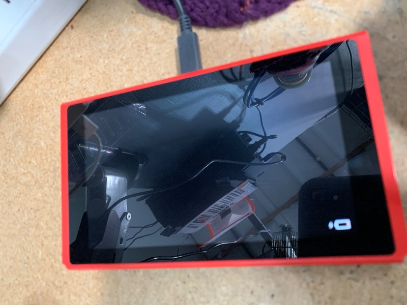 Photo 1 of *WONT POWER ON* Nintendo Switch with Neon Blue and Neon Red Joy?Con V2 (Renewed Premium).